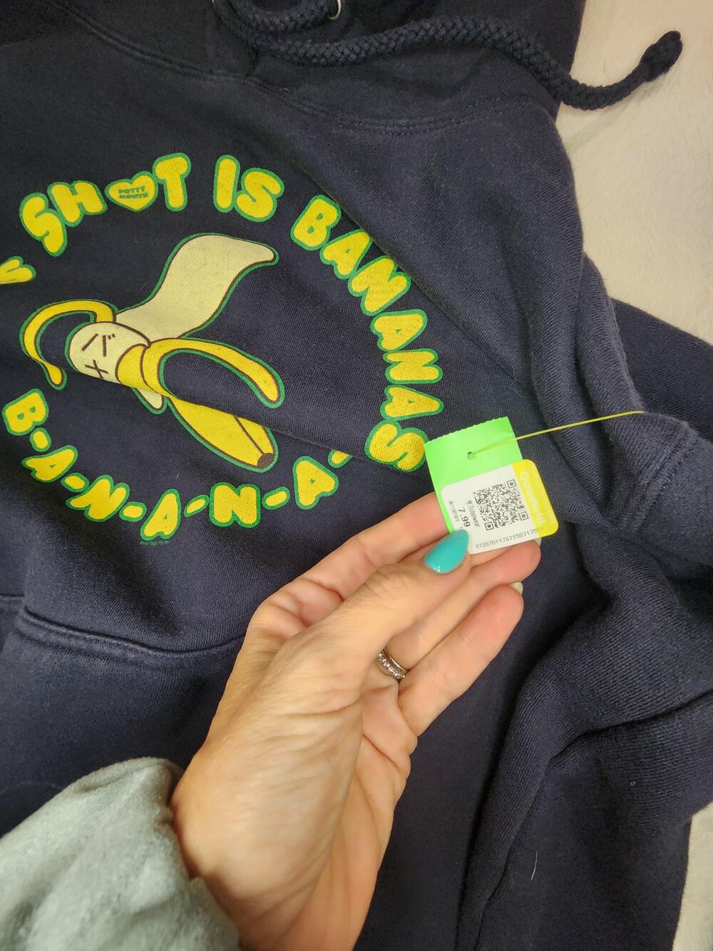 Vintage 2005 Harajuku Lovers Gwen Stefani Bananas Hoodie L Hollaback Girl Y2K